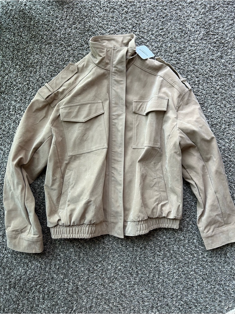 Suede Bomber Jacket